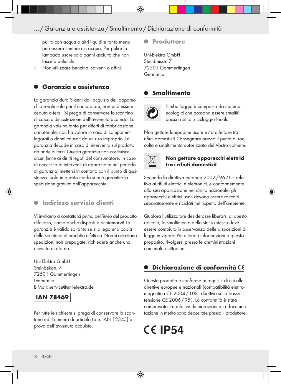 Powerfix Halogen Lamp User Manual | Page 16 / 21