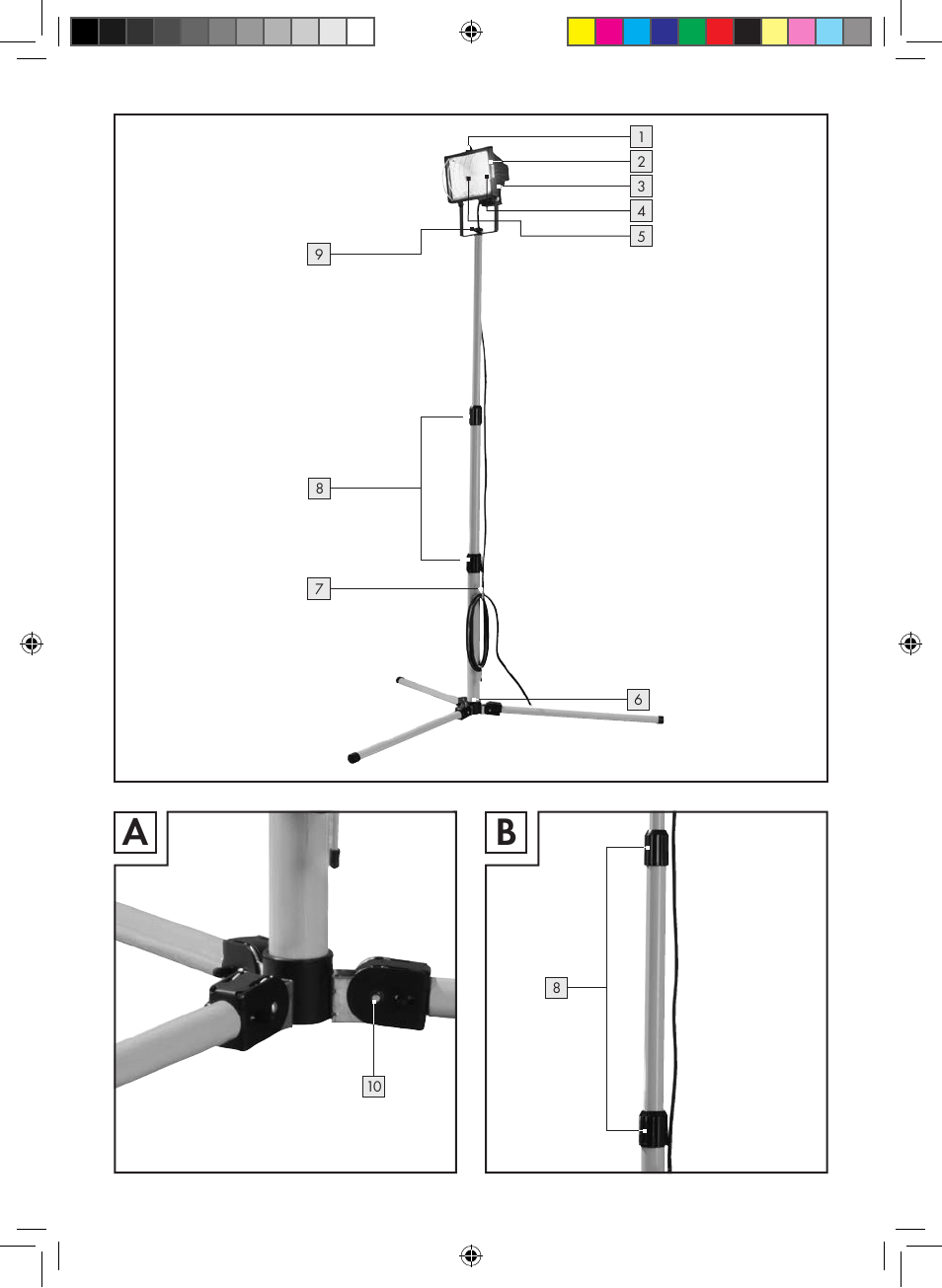 Powerfix Halogen Lamp User Manual | Page 3 / 21