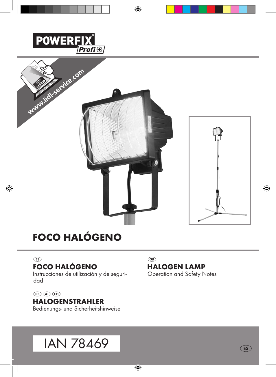 Powerfix Halogen Lamp User Manual | 17 pages