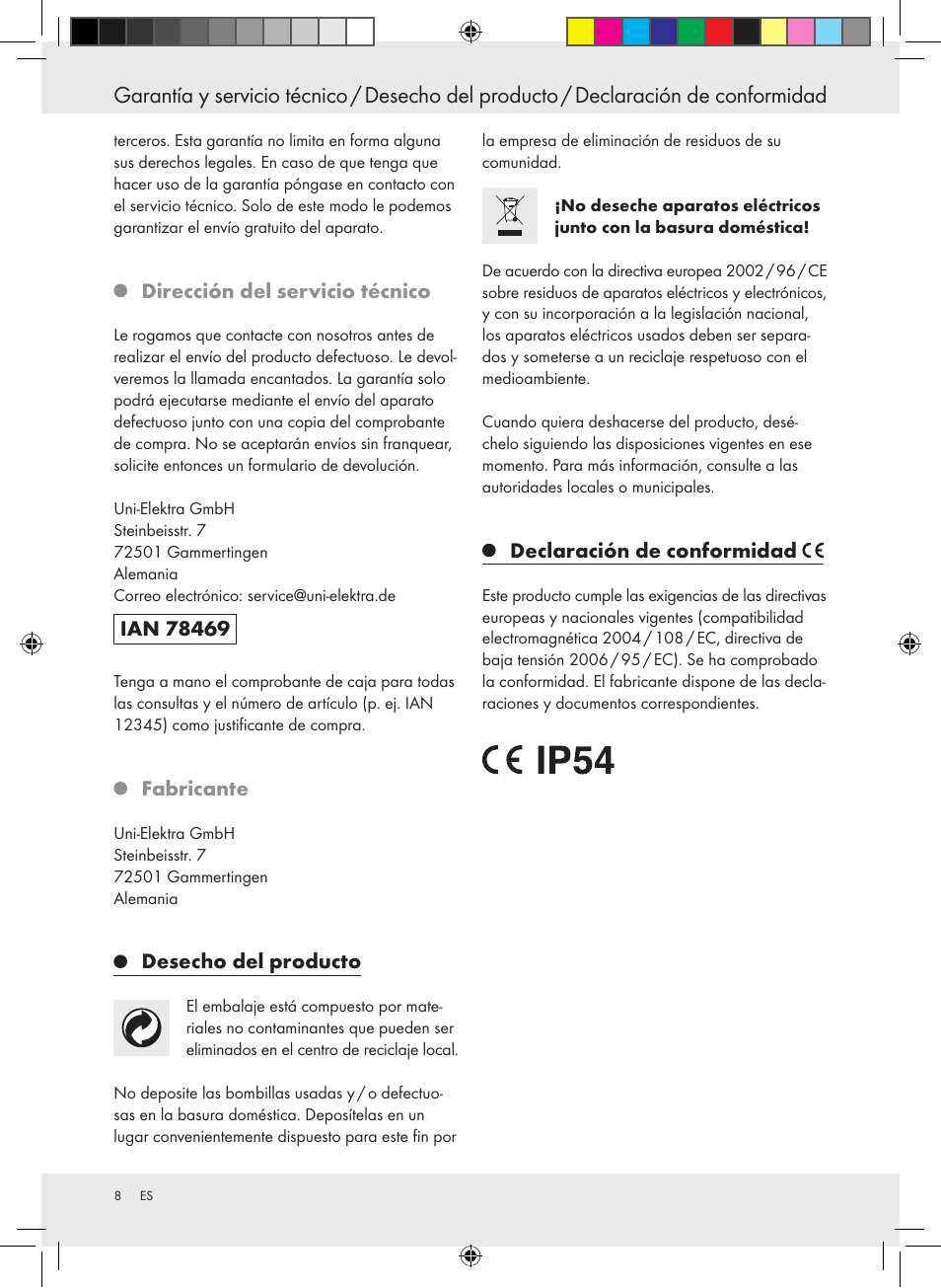 Powerfix Halogen Lamp User Manual | Page 8 / 17