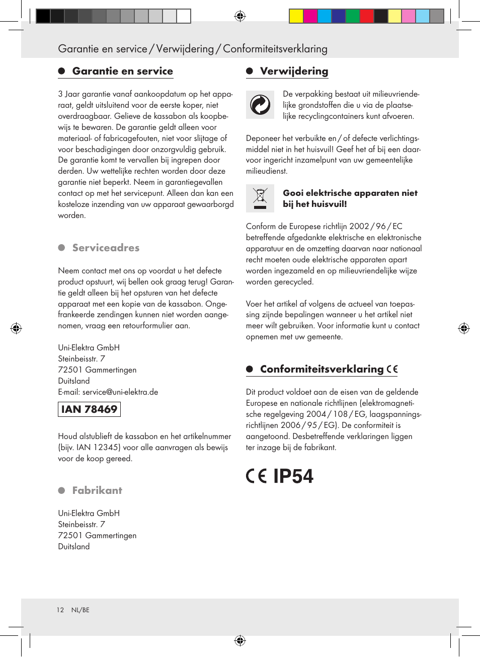 Powerfix Halogen Lamp User Manual | Page 12 / 21