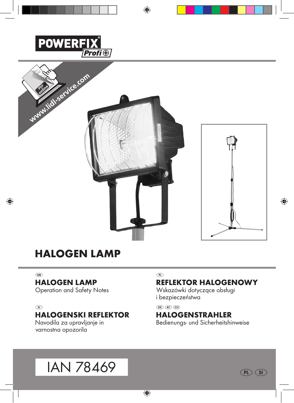 Powerfix Halogen Lamp User Manual | 25 pages