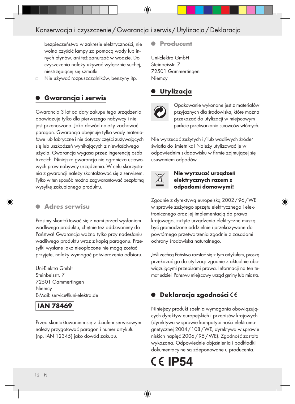 Powerfix Halogen Lamp User Manual | Page 12 / 25