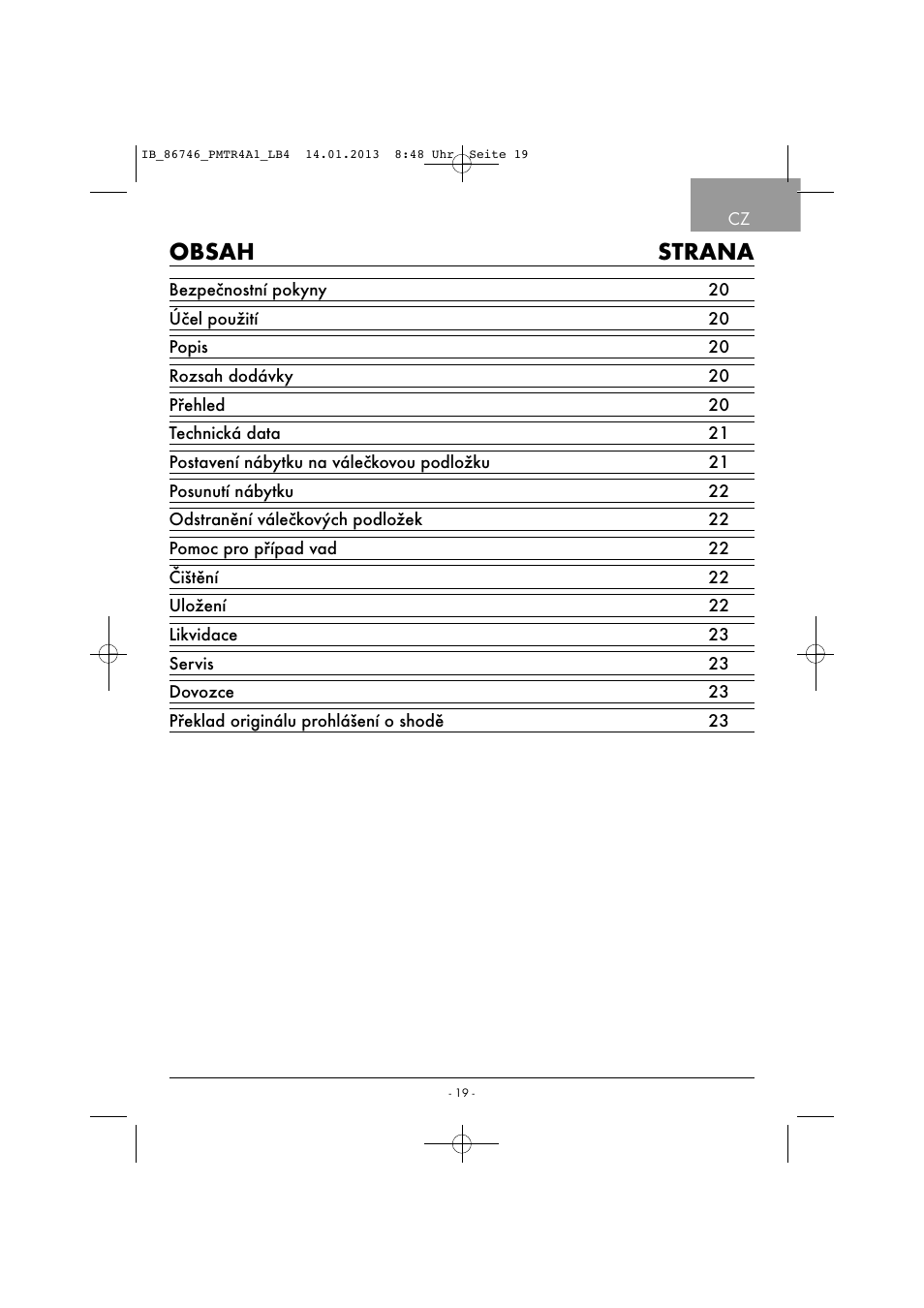 Powerfix PMTR 4 A1 User Manual | Page 22 / 40