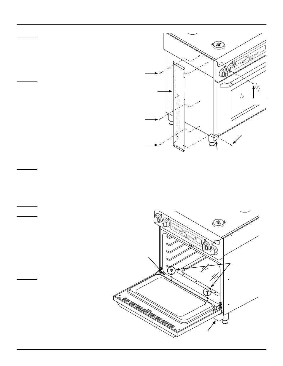 Inch side panel kit | Dacor ER30DSRSCH User Manual | Page 3 / 4