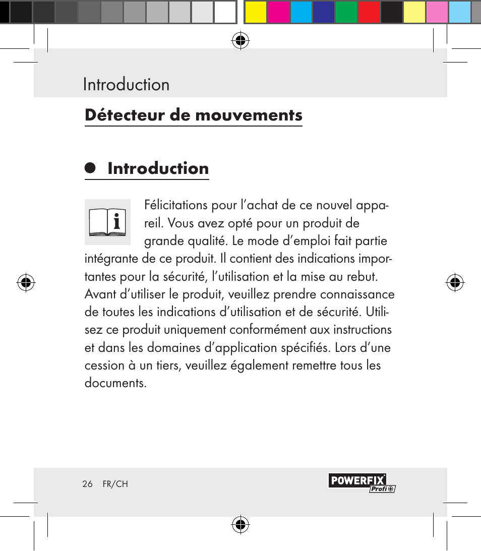 Introduction | Powerfix Motion Sensor User Manual | Page 26 / 85