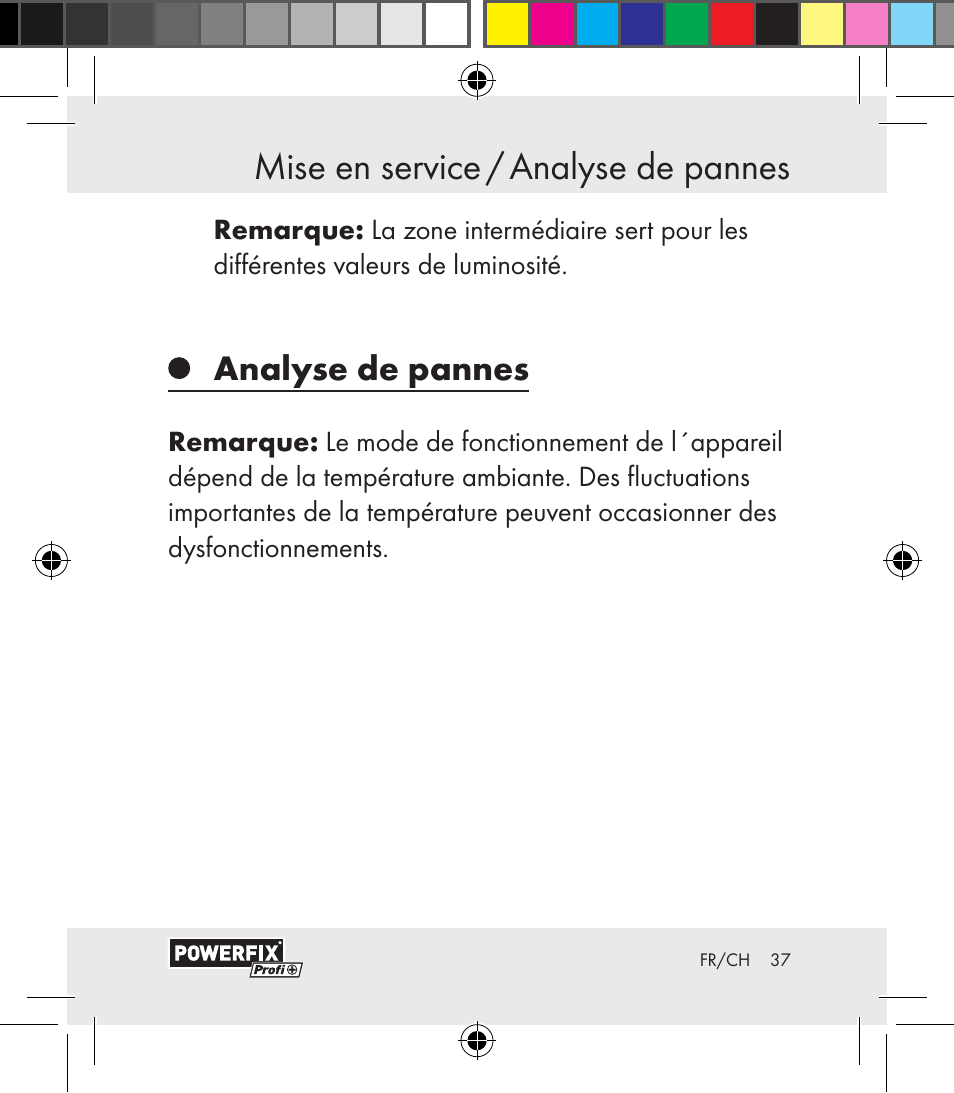 Analyse de pannes | Powerfix Motion Sensor User Manual | Page 37 / 85