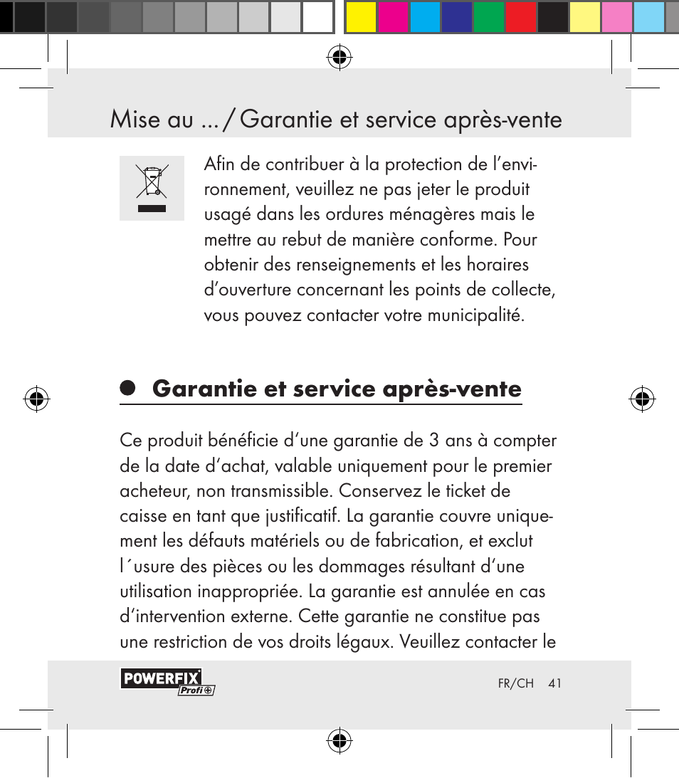 Garantie et service après-vente | Powerfix Motion Sensor User Manual | Page 41 / 85