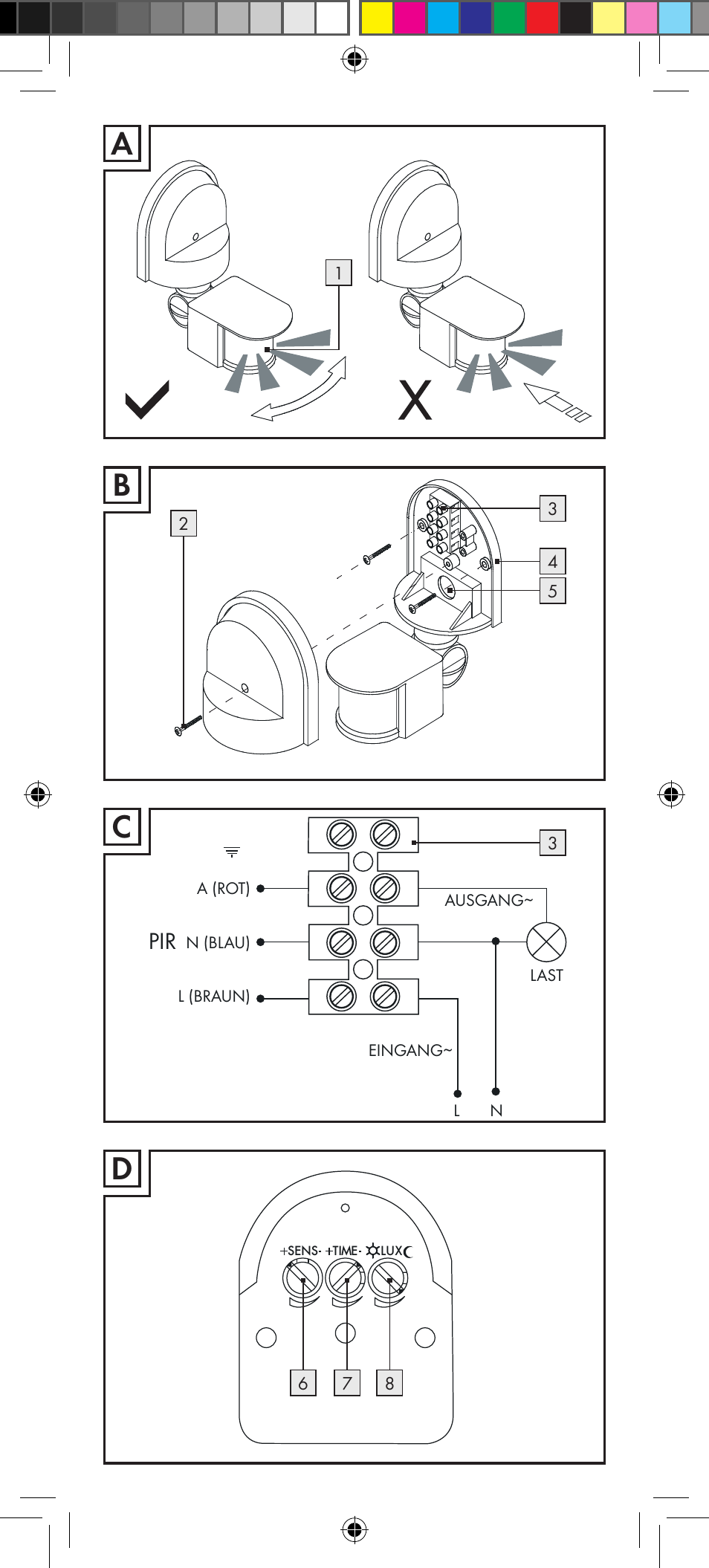 Powerfix Motion Sensor User Manual | Page 3 / 45