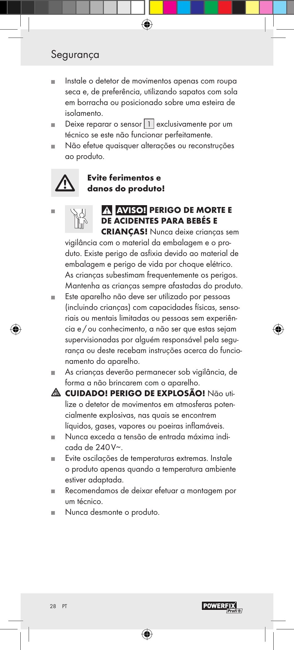 Montagem segurança | Powerfix Motion Sensor User Manual | Page 28 / 53