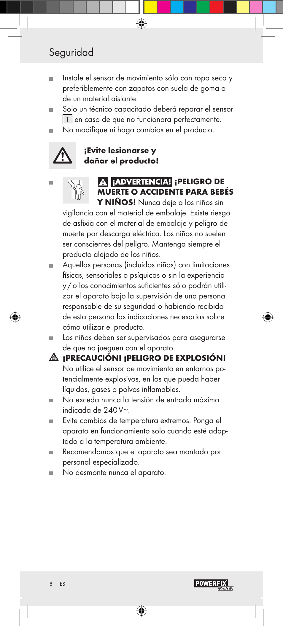 Montaje seguridad | Powerfix Motion Sensor User Manual | Page 8 / 53