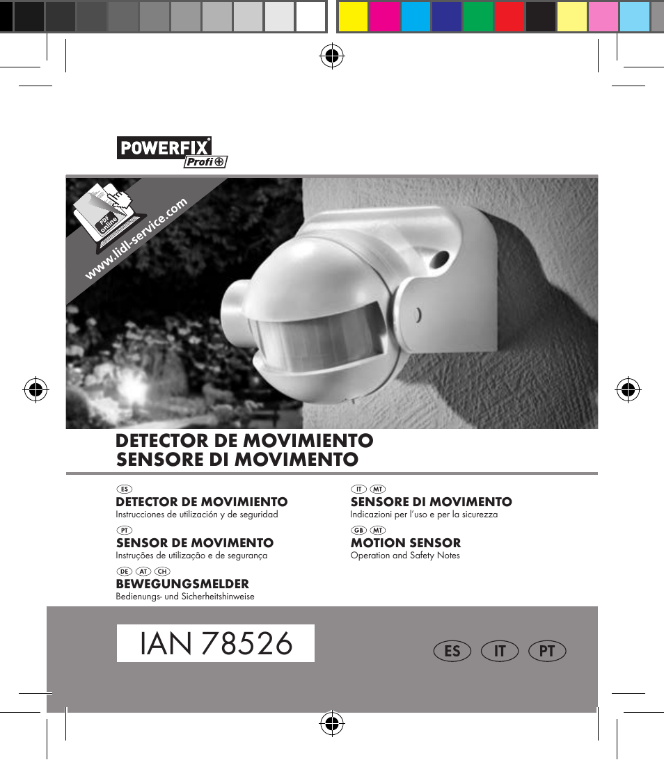 Powerfix Motion Sensor User Manual | 105 pages