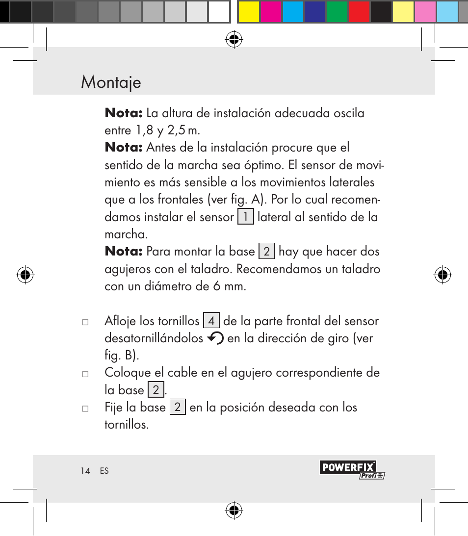 Montaje / puesta en funcionamiento montaje | Powerfix Motion Sensor User Manual | Page 14 / 105