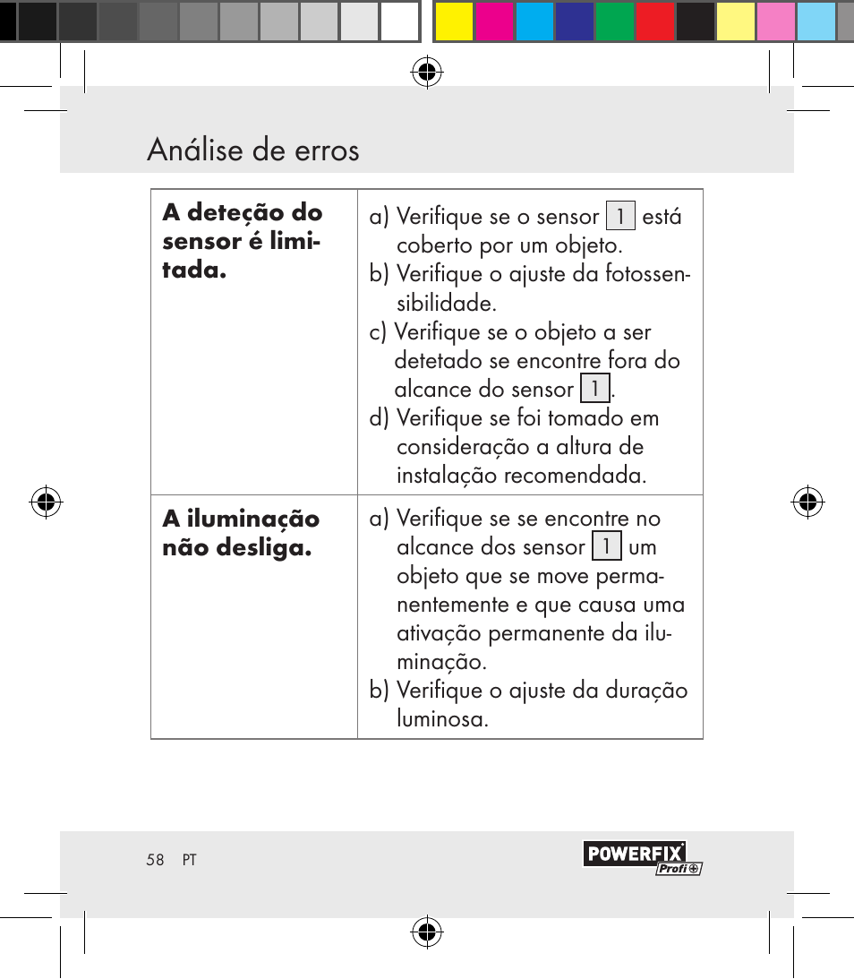 Powerfix Motion Sensor User Manual | Page 58 / 105