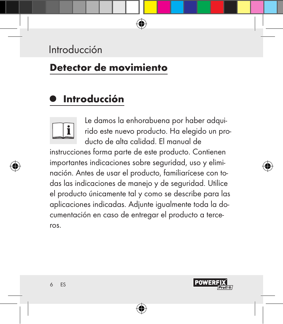 Introducción | Powerfix Motion Sensor User Manual | Page 6 / 105