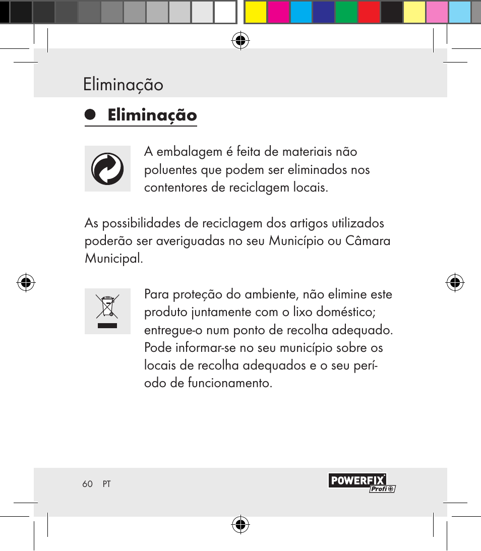 Garantia e assistência eliminação | Powerfix Motion Sensor User Manual | Page 60 / 105