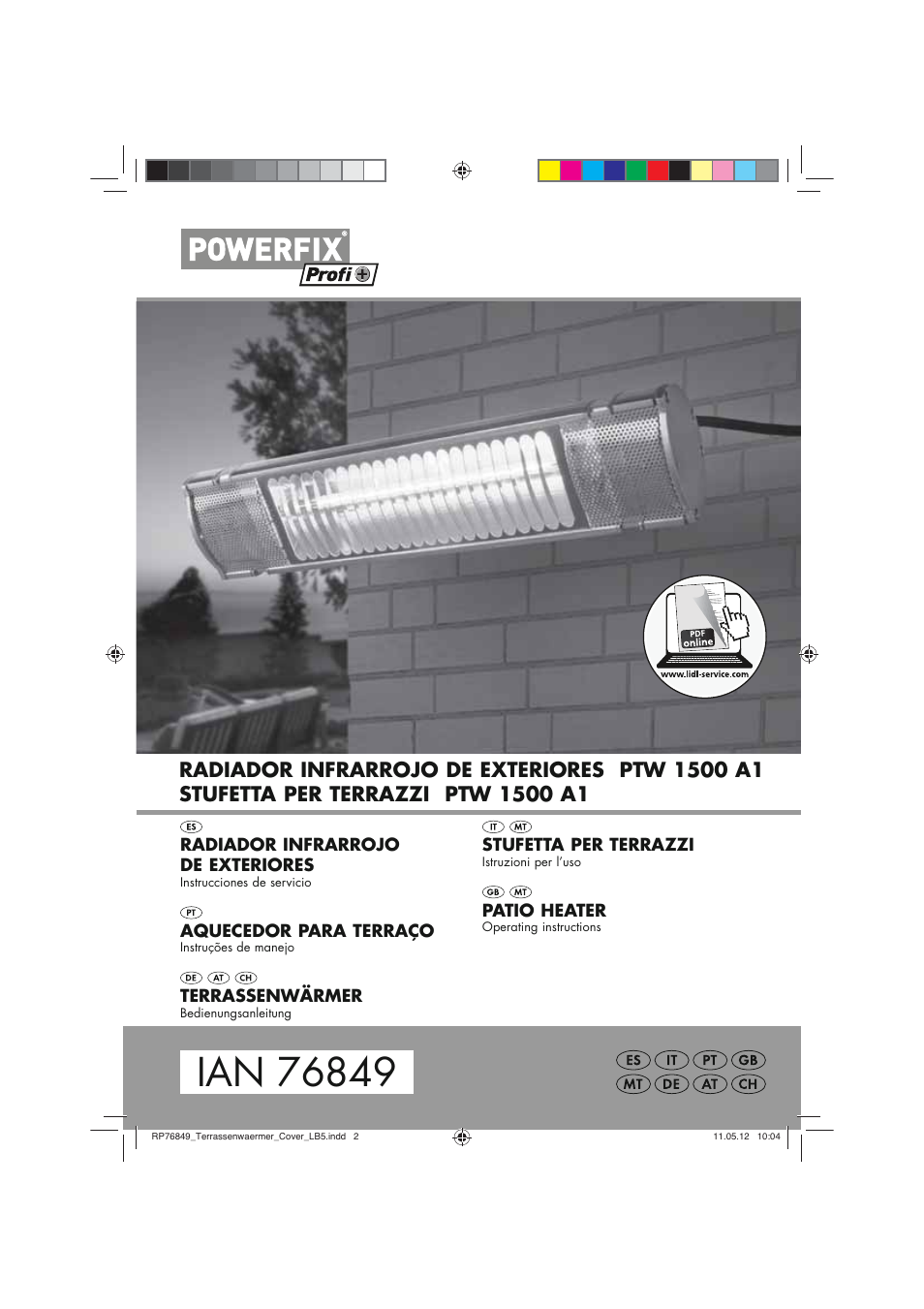 Powerfix PTW 1500 A1 User Manual | 54 pages