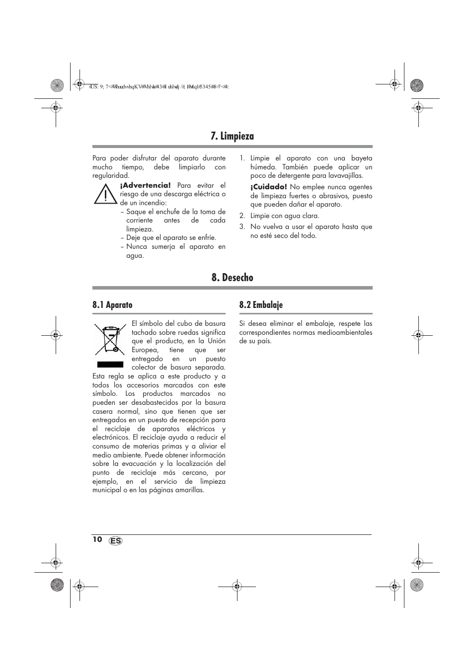 Limpieza, Desecho, 1 aparato | 2 embalaje | Powerfix PTW 1500 A1 User Manual | Page 12 / 54
