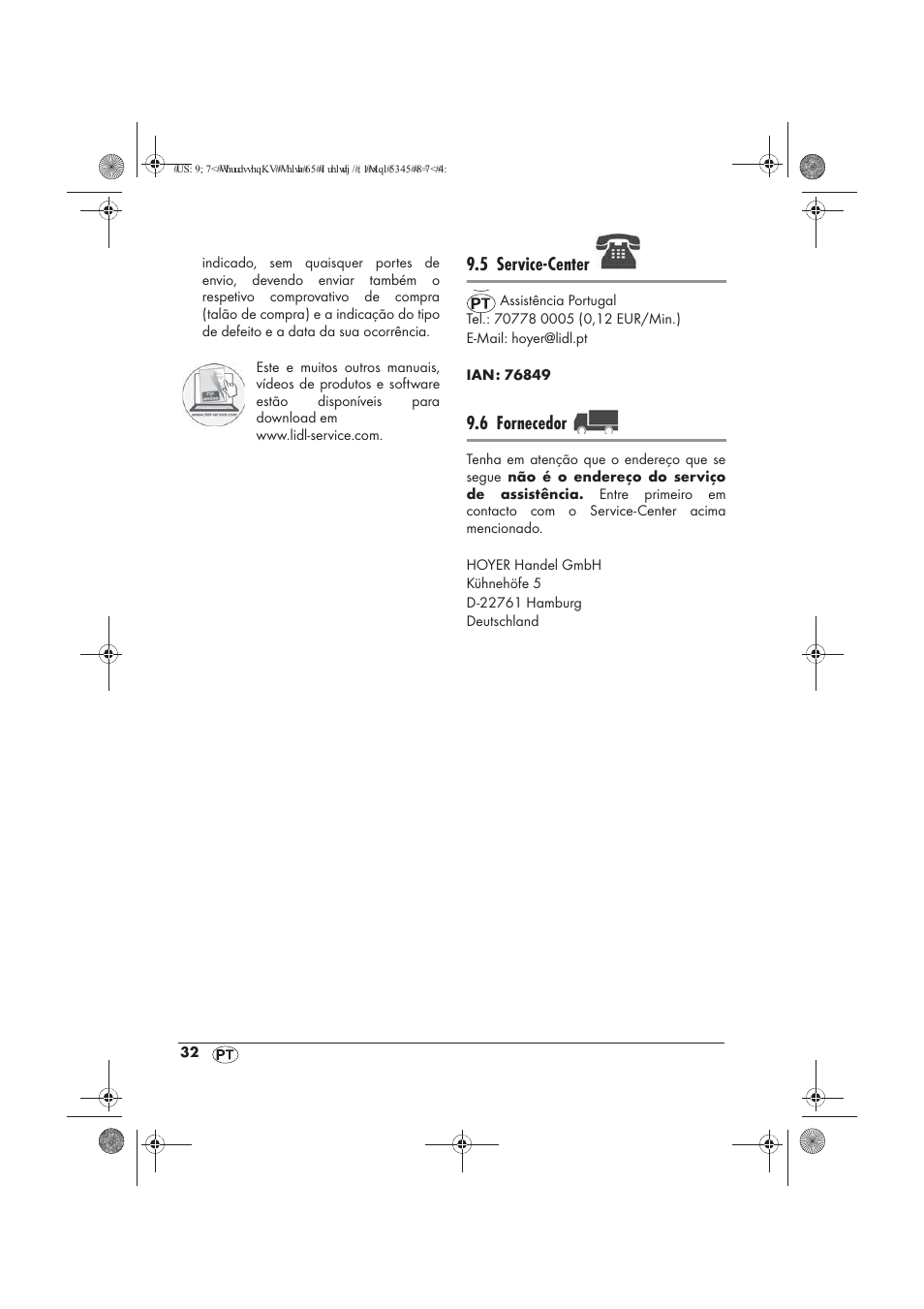 5 service-center, 6 fornecedor | Powerfix PTW 1500 A1 User Manual | Page 34 / 54