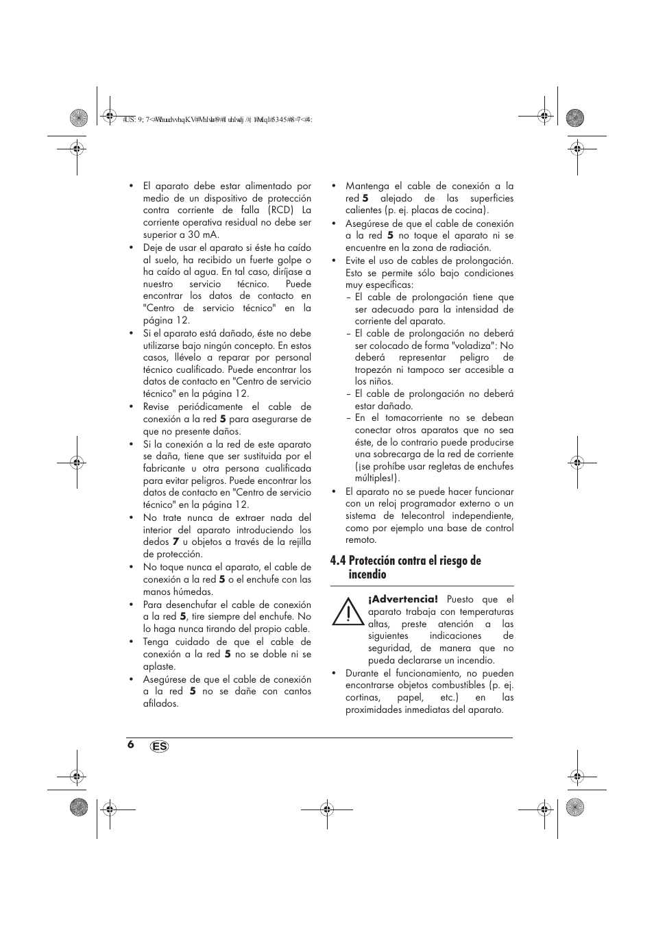 4 protección contra el riesgo de incendio | Powerfix PTW 1500 A1 User Manual | Page 8 / 54