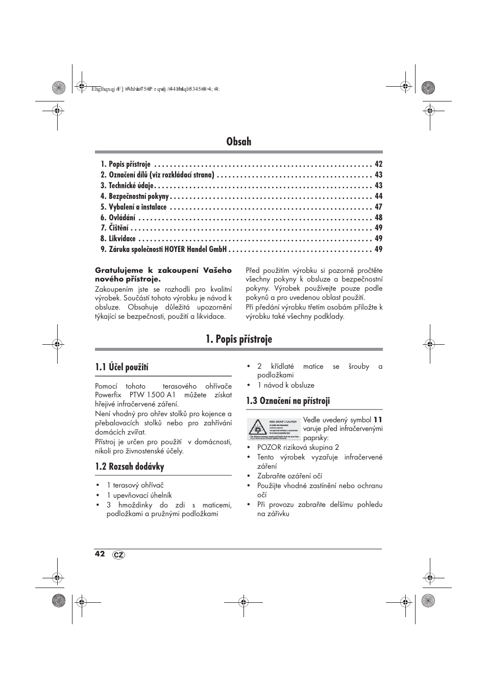 Powerfix PTW 1500 A1 User Manual | Page 44 / 74