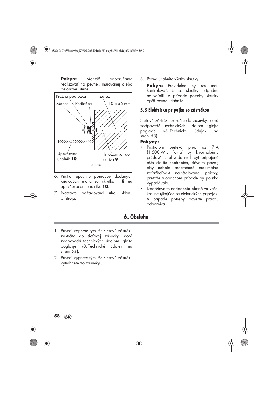Obsluha, 3 elektrická prípojka so zástrčkou | Powerfix PTW 1500 A1 User Manual | Page 60 / 74