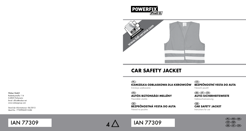 Powerfix HIGH VISIBILITY VEST User Manual | 14 pages