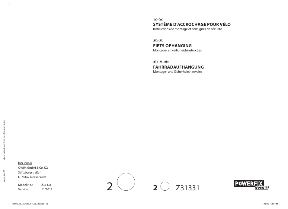 Powerfix Z31331 User Manual | 10 pages