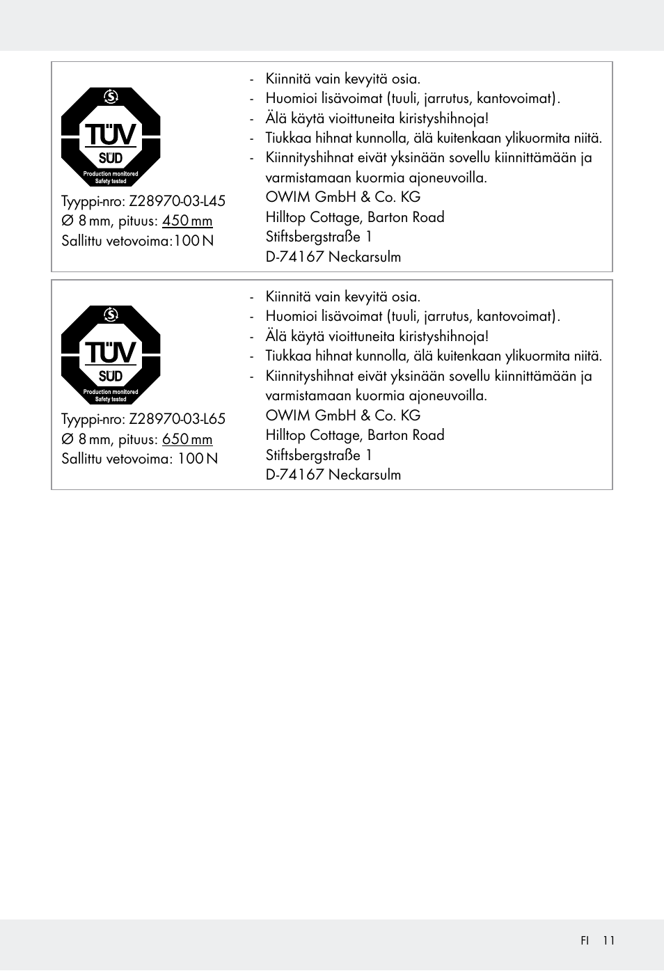 Powerfix Z28970-03 User Manual | Page 11 / 32