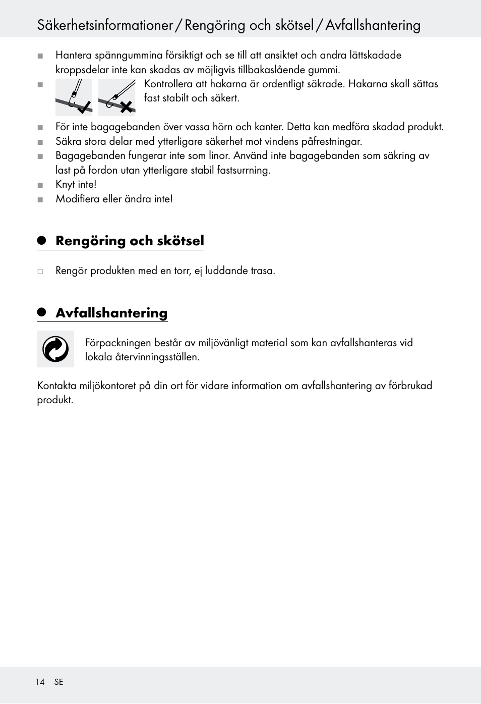 Rengöring och skötsel, Avfallshantering | Powerfix Z28970-03 User Manual | Page 14 / 32