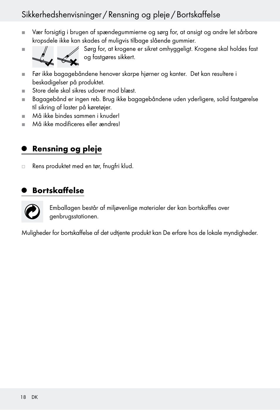 Rensning og pleje, Bortskaffelse | Powerfix Z28970-03 User Manual | Page 18 / 32