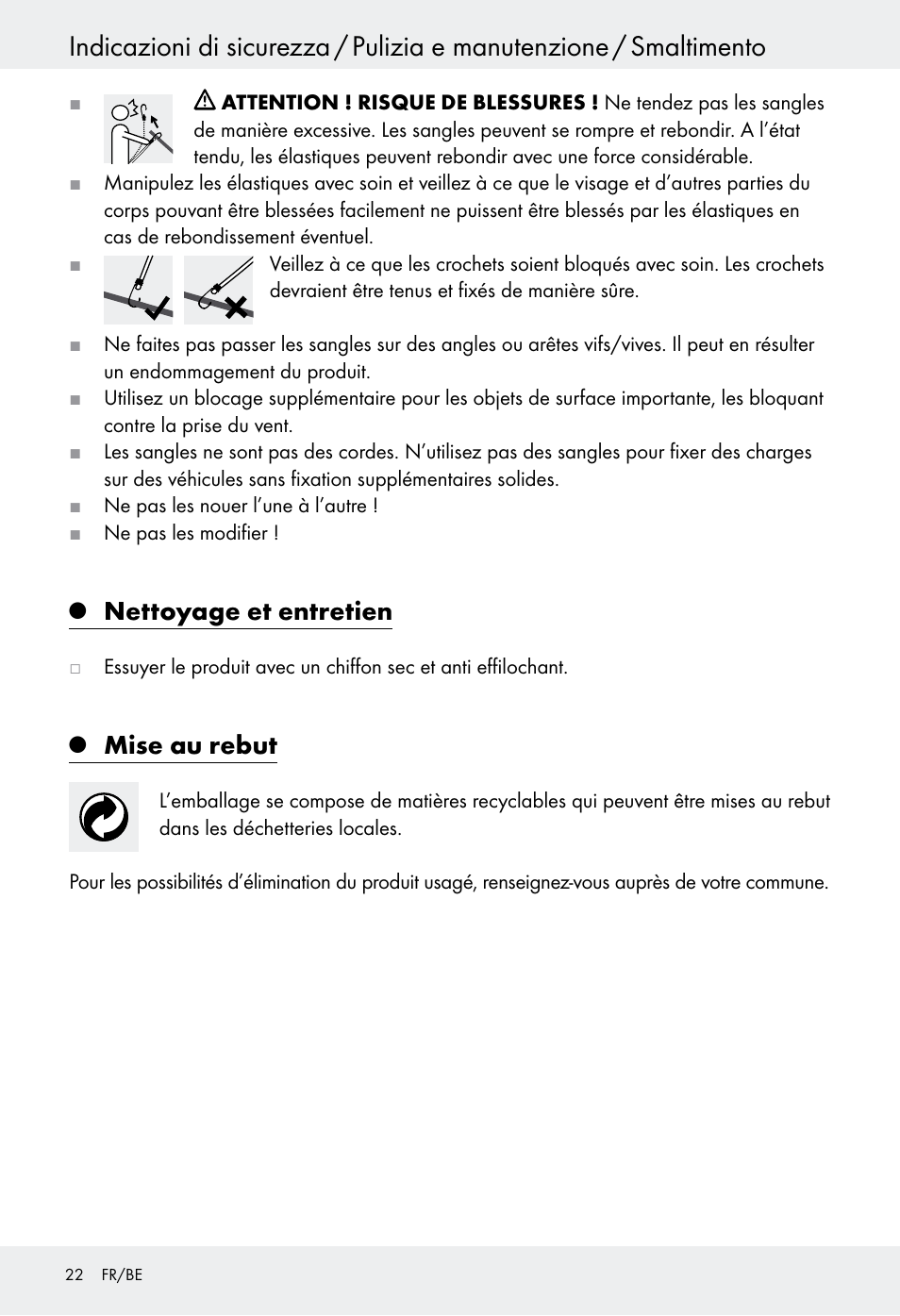 Nettoyage et entretien, Mise au rebut | Powerfix Z28970-03 User Manual | Page 22 / 32