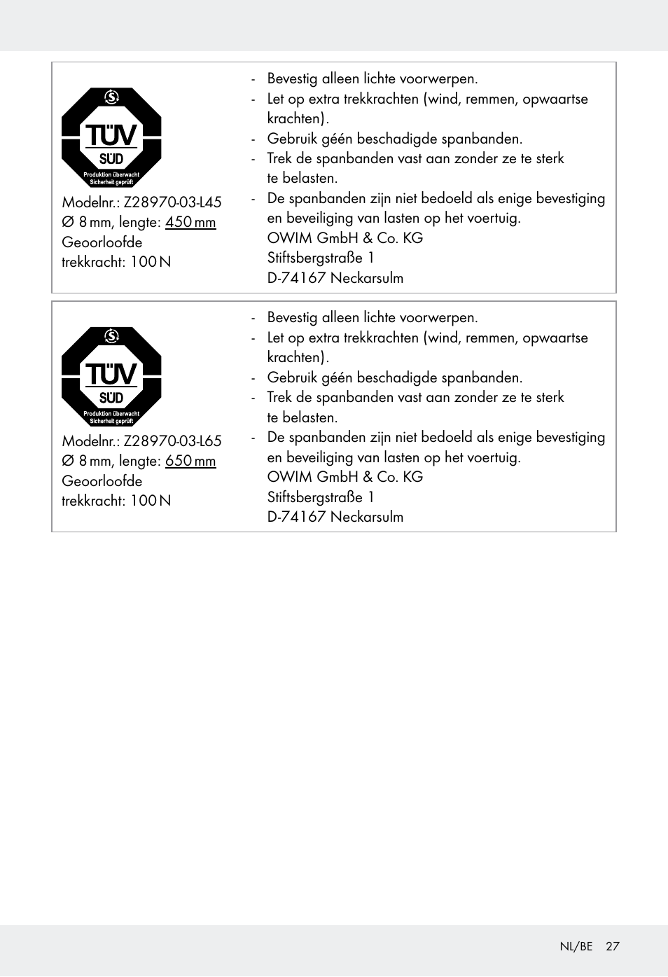 Powerfix Z28970-03 User Manual | Page 27 / 32