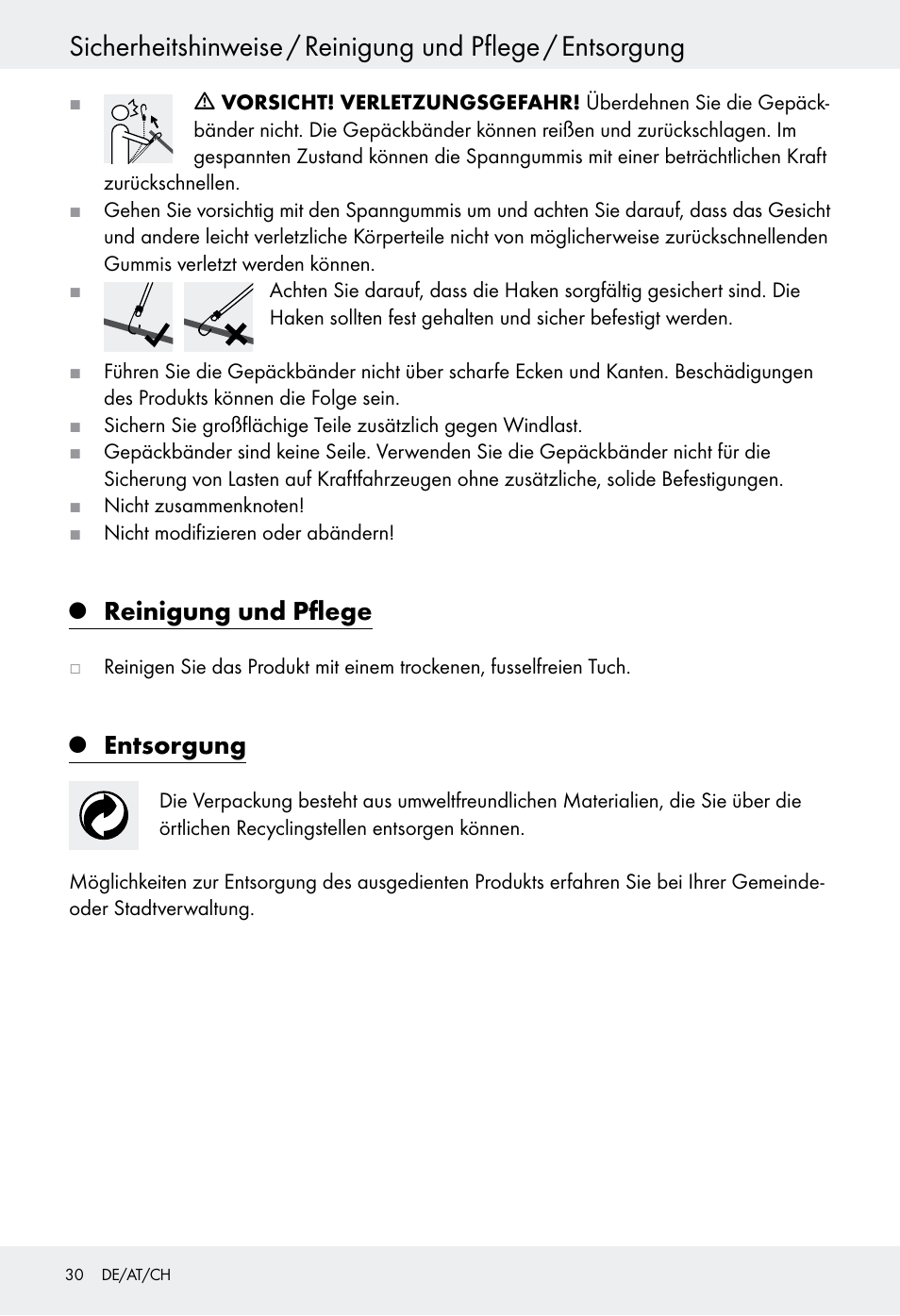 Reinigung und pflege, Entsorgung | Powerfix Z28970-03 User Manual | Page 30 / 32