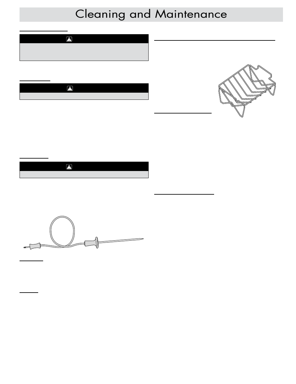 Cleaning and maintenance | Dacor ER30DSR User Manual | Page 29 / 36