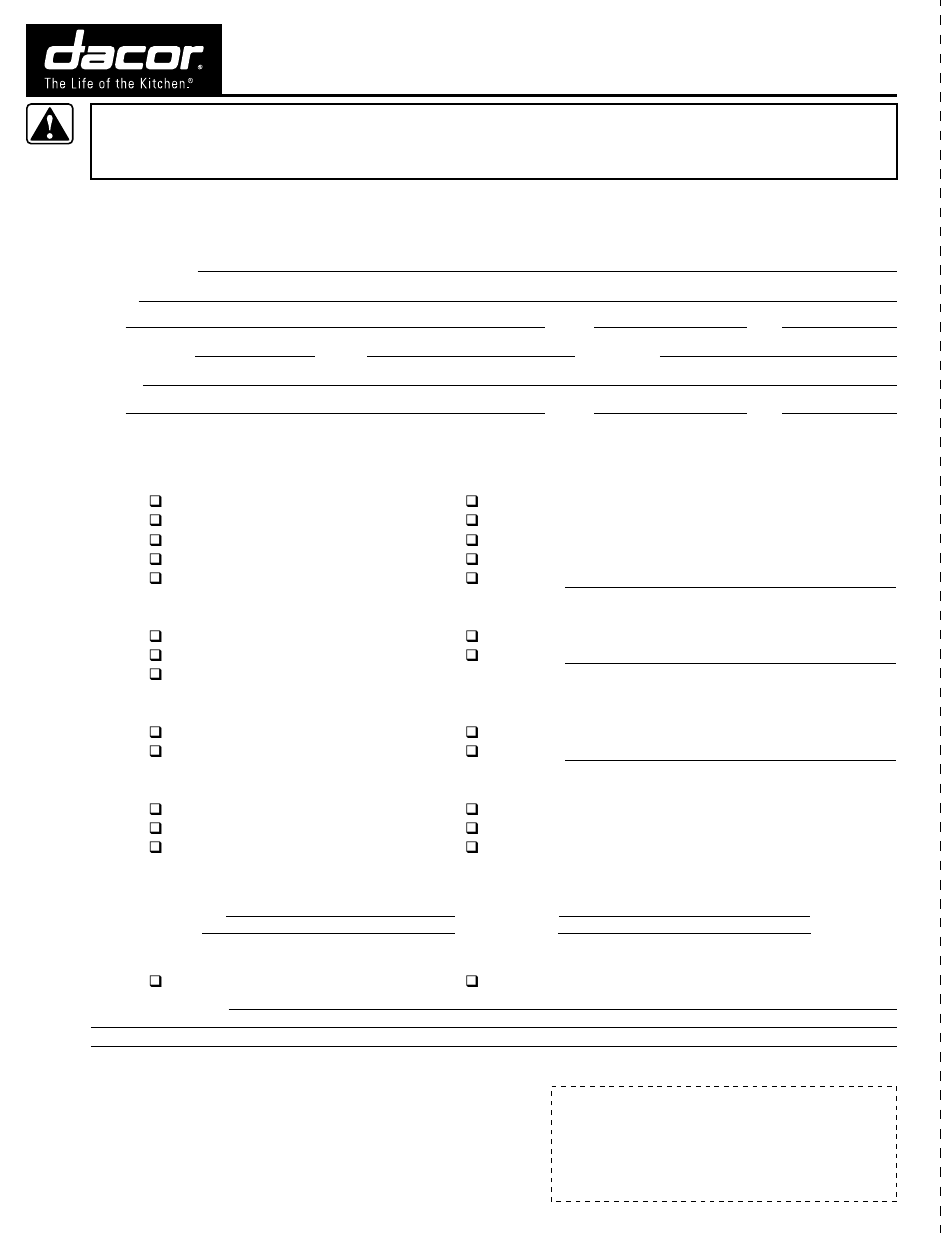 Warranty information | Dacor ER30DSR User Manual | Page 36 / 36