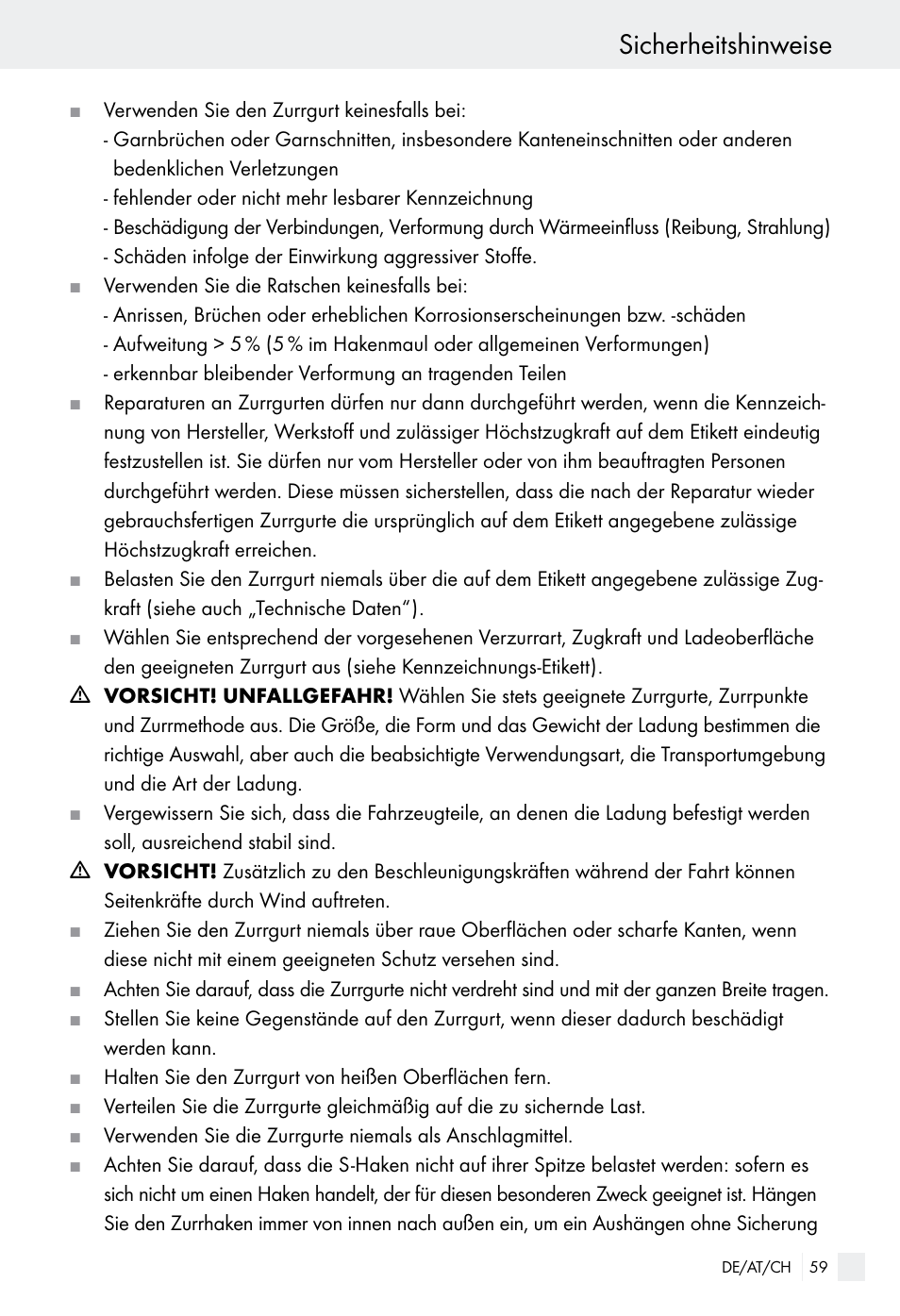 Sicherheitshinweise | Powerfix Z28970-01 User Manual | Page 59 / 65