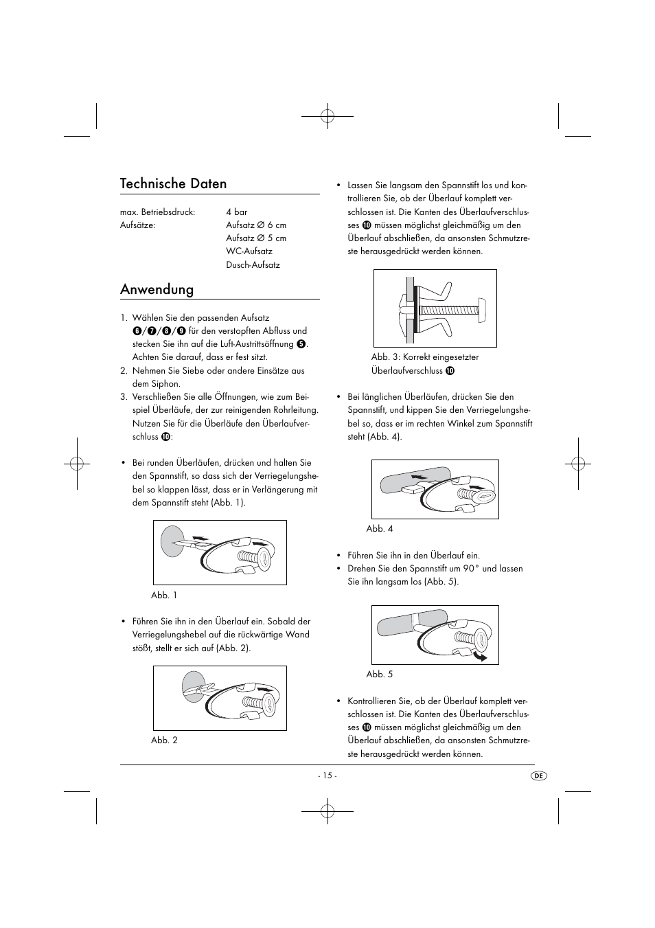 Technische daten, Anwendung | Powerfix PPR 4 B2 User Manual | Page 18 / 27