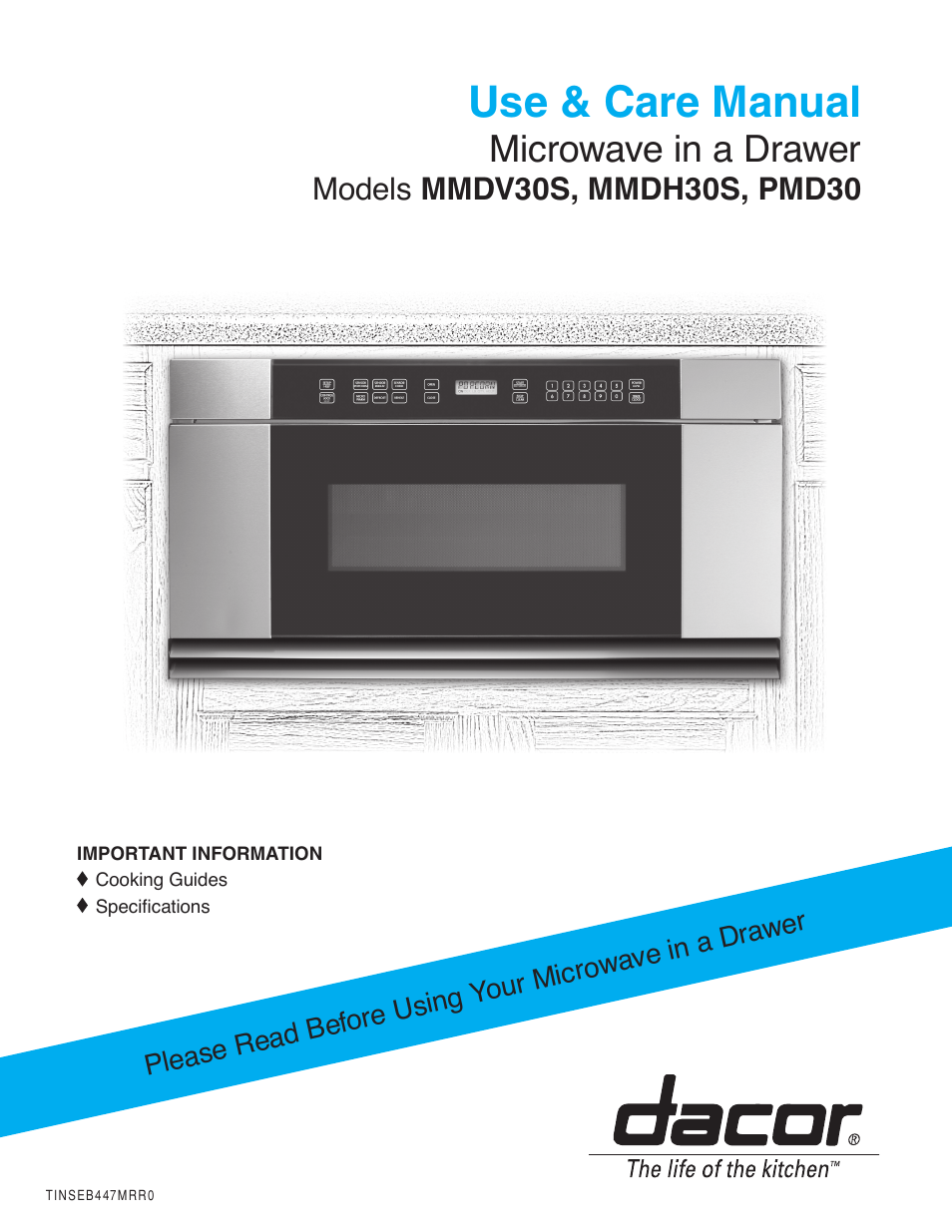 Dacor PMD30 User Manual | 24 pages