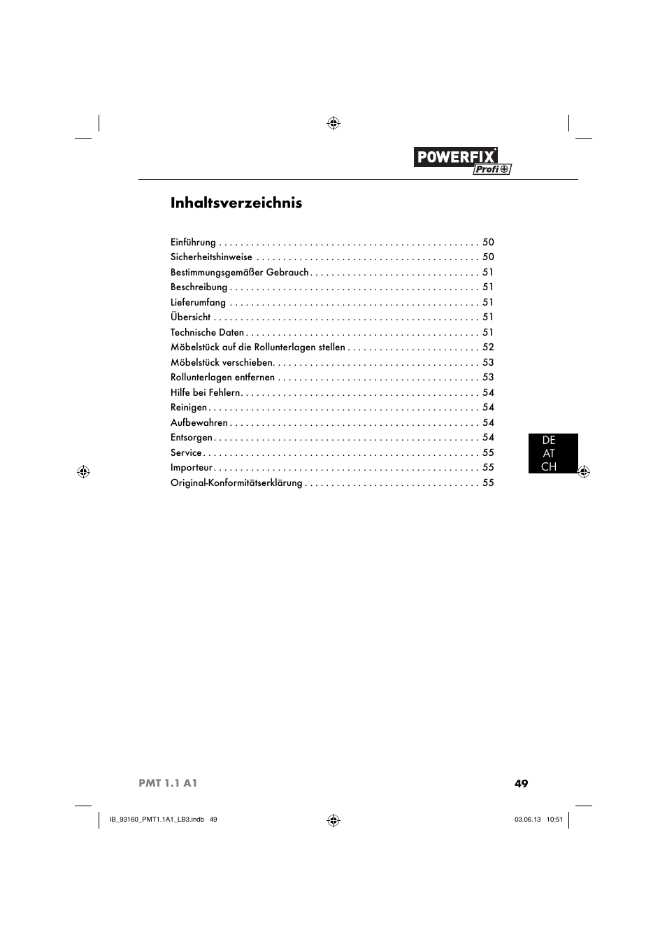 Powerfix PMT 1.1 A1 User Manual | Page 52 / 60