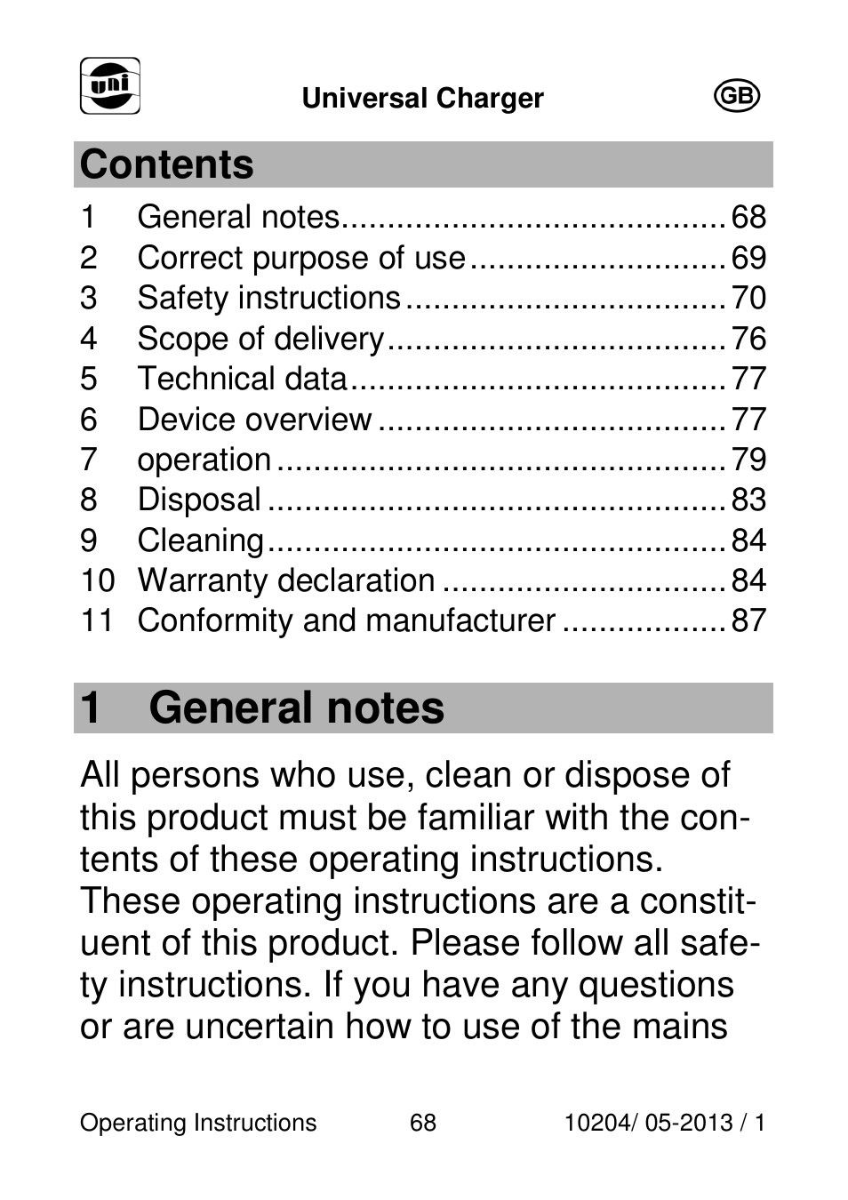 Powerfix Power Socket Switch User Manual | Page 68 / 87