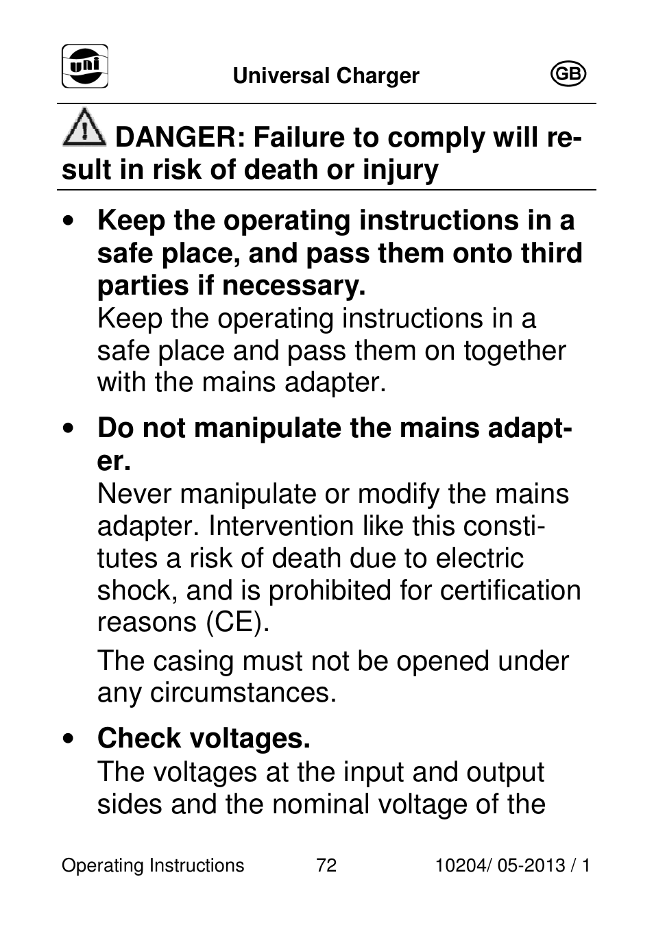 Powerfix Power Socket Switch User Manual | Page 72 / 87