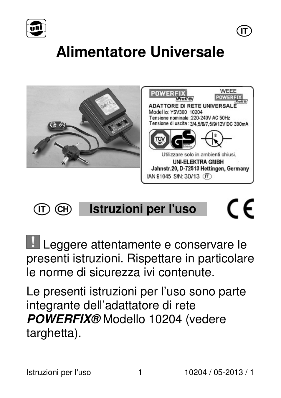 Powerfix Power Socket Switch User Manual | 108 pages