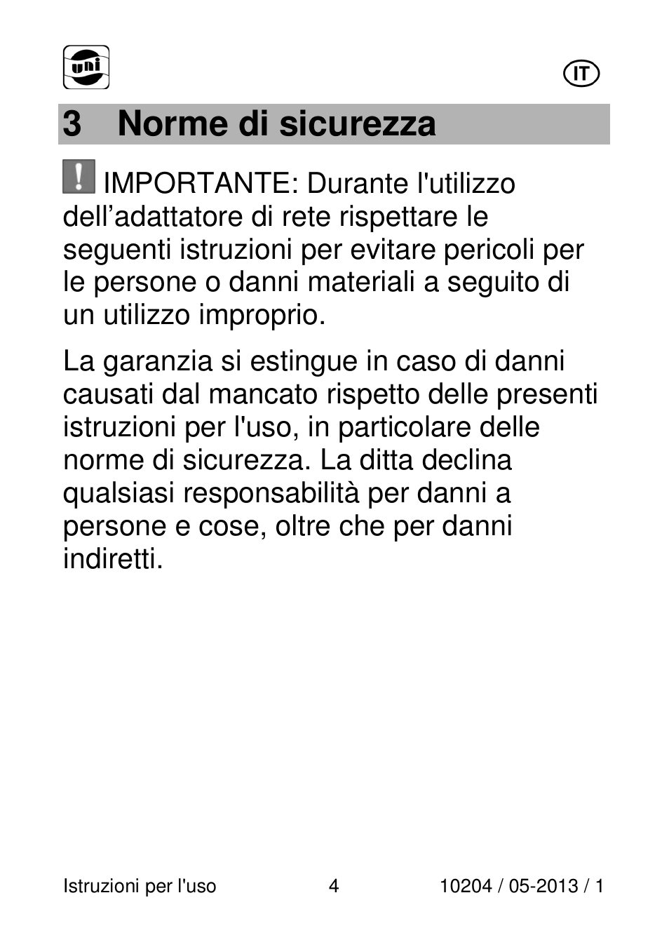 3 norme di sicurezza | Powerfix Power Socket Switch User Manual | Page 4 / 108