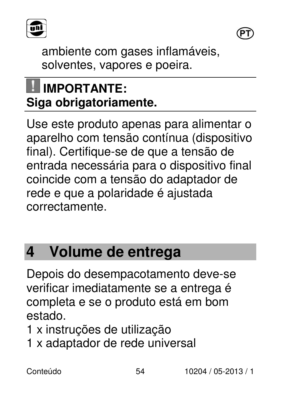 4 volume de entrega | Powerfix Power Socket Switch User Manual | Page 54 / 108