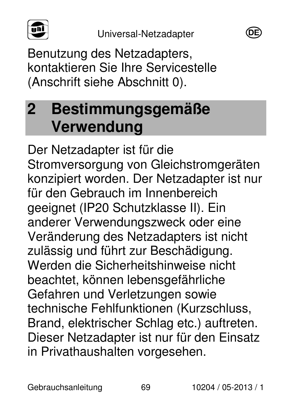 2 bestimmungsgemäße verwendung | Powerfix Power Socket Switch User Manual | Page 69 / 108