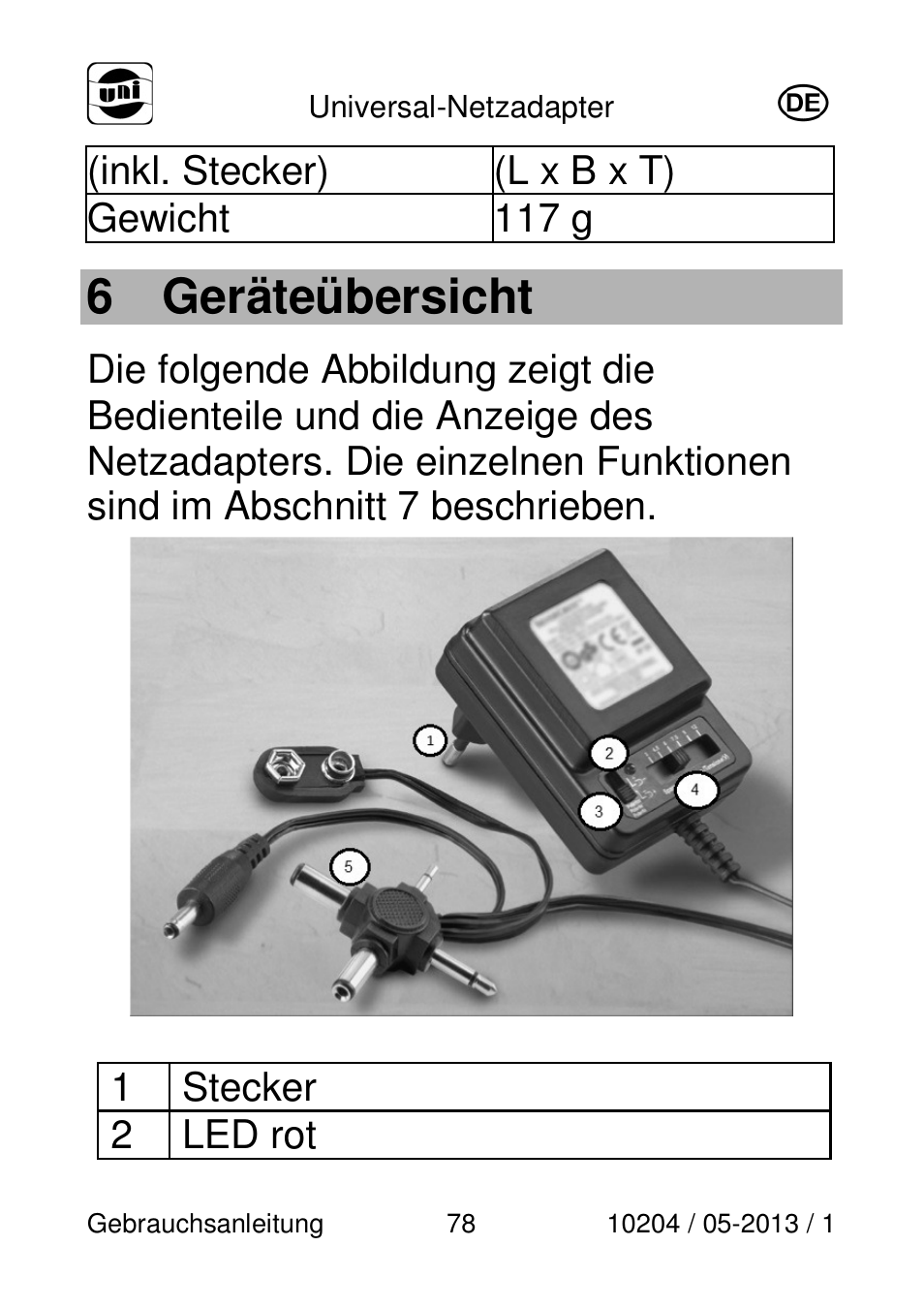 6 geräteübersicht | Powerfix Power Socket Switch User Manual | Page 78 / 108
