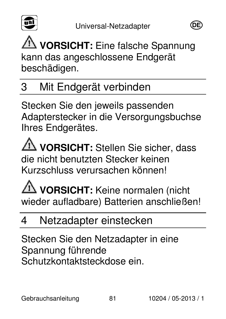 3 mit endgerät verbinden, 4 netzadapter einstecken | Powerfix Power Socket Switch User Manual | Page 81 / 108
