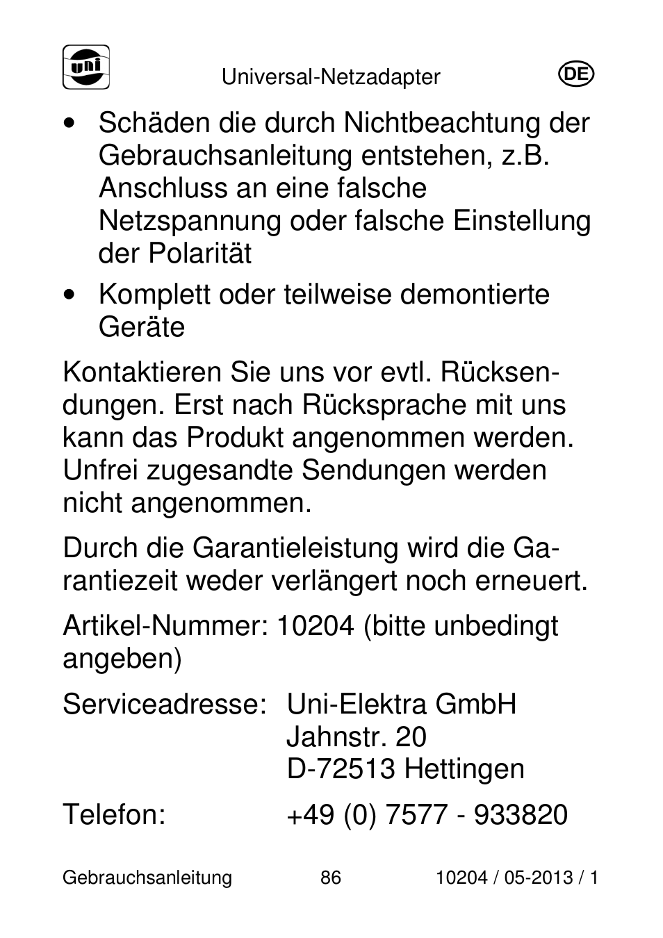 Powerfix Power Socket Switch User Manual | Page 86 / 108