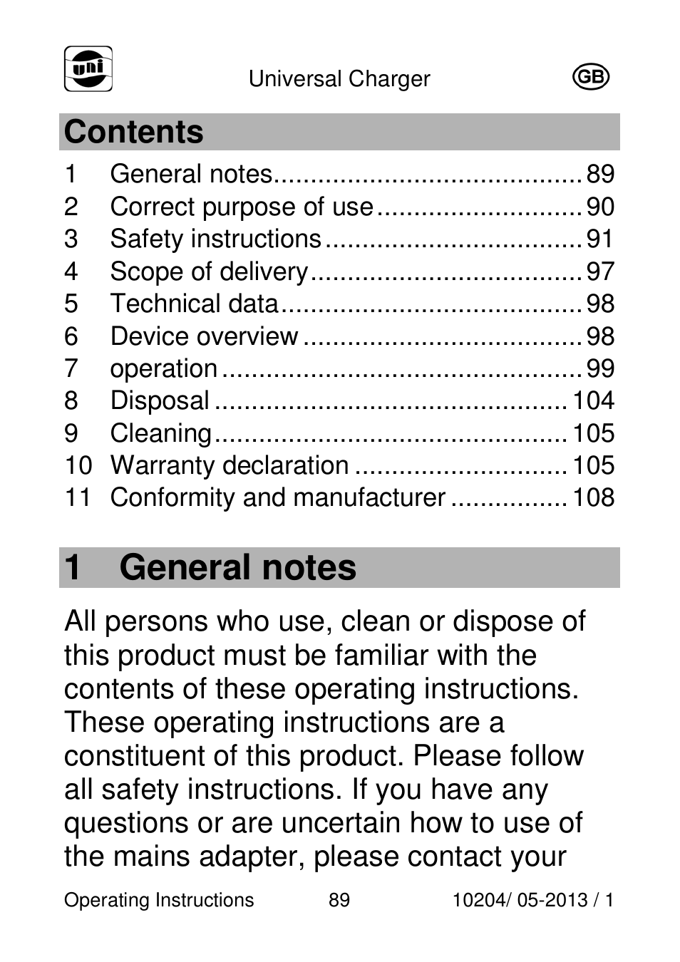 Powerfix Power Socket Switch User Manual | Page 89 / 108